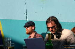 Musicians hard at work