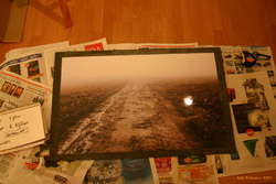 Finished work, 3mm steel plate, rough cut