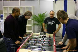 Rahul, Tóti, Emil, Rafal, Marcin, foosball in dublin