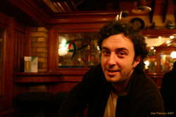 Petar relaxes in Duffey's, Malahide