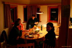 Chillin while the men prepare the meat