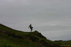 Lissy stretches while waiting