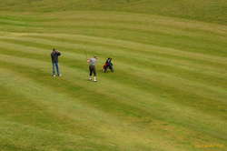 Lissy continuing down the fairway