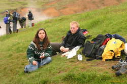 Os and Jón declined to swim