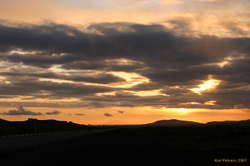 Sunset clouds and Snæfellsnes