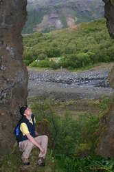 Wolfgang in a big cave
