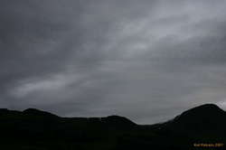 Strange lines in the clouds