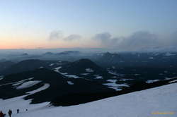Jagged peaks north and north east of Hekla