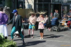 And smaller instruments, but still funny hats...