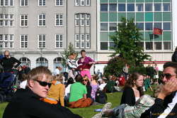 A guy on his bucks night