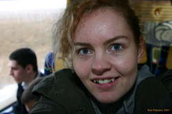 Ásta makes sure the camera works