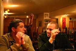 Joe and Sean, late late at Ölstofan