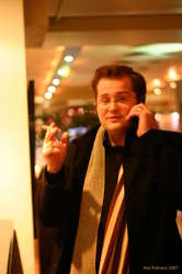 Pétur, drinking and smoking, as soon as the sun goes down :)