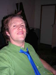 Damo tries to get int he picture