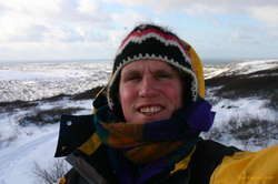 Karl out for a late winter walk