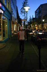 Tough guy on Laugavegur