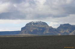 Shimmering heat in front of Hafursey