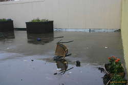 Abandonded cafe garden