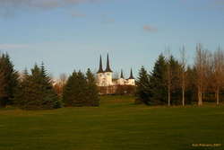 Háteigskirkja from Miklatún