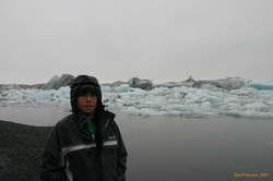 Toby at Jökulsárlón