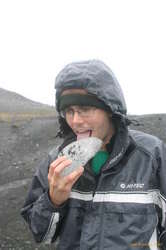 Toby gets his tongue stuck