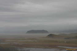 Pétursey sneaking about the clouds