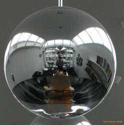 Reflections in ceiling lights