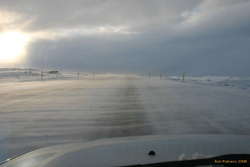 Snow on Hellisheiði