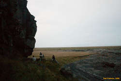 Víðar, Bjöggi and Eva chilling at Hnappavellir