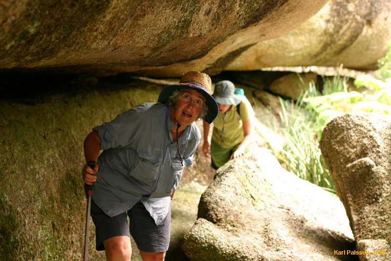 Mum exploring South Bald Rock