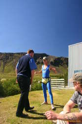 The bus driver steps up to show Lee how it's done