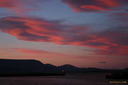 Sunset towards Esja and Skálafell