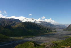 Looking down over Bása from Stangarháls