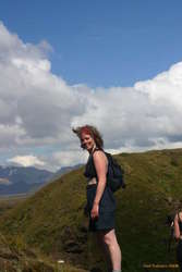 Unnur before she turned completely red