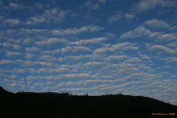 Evening clouds over camp
