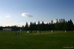 A fine pitch, perfectly flat