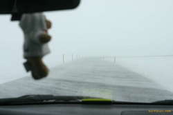 FAR FAR better driving conditions than we had on the way up.