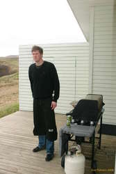 Eggert takes grilling seriously