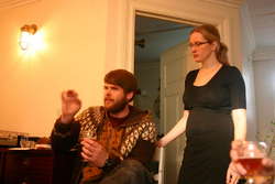 Stulli talks with his hands, Sissa watches