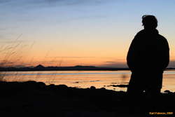 Looking across Skerjafjörður to Keilir