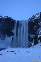 Low water on Skógarfoss