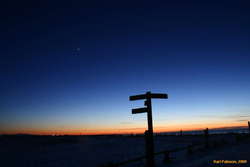Venus and sunset at Seltjarnarnes