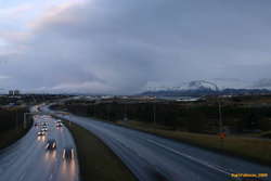 Looking down Elliðáradalur