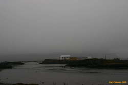 Borgarnes in the mist