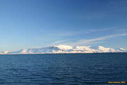 Snowy Esja on a beautiful winters day