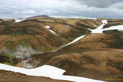 The idyllic Stórihver, an oasis in the desert