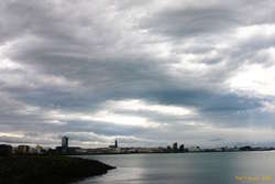 Clouds on the bay