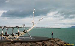 The boat, running down a tourist