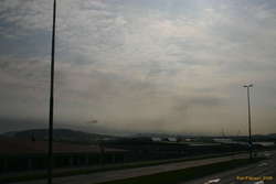 Interesting shade lines in the sky