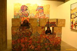 Erró, Bel and a helpful museum visitor